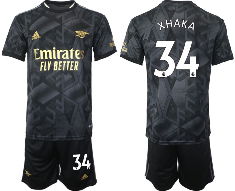 Men 2022-2023 Club Arsenal away black #34 Soccer Jersey